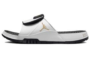 Мужские шлепанцы Jordan Hydro11, White/Metallic Gold/Black