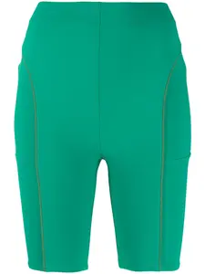 Шорты с контрастным кантом JACQUEMUS, зеленый