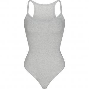 Skims Костюм-комбинезон Cotton Rib Cami Bodysuit женский LIGHT HEATHER GREY/Light Heather Gray