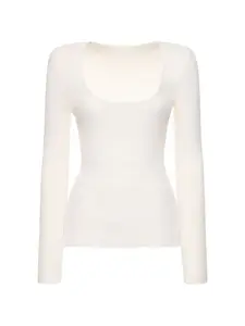 Джемпер с круглым вырезом и длинными рукавами Jacquemus, белый
