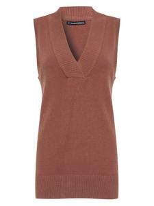 Свитер-жилет Threadbare, коричневый