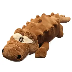 Плюшевая кукла супер гигантский крокодил высота 100см/120см/150см/170см/200см/230см/300см XUANBEIBEI, коричневый