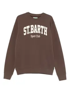 Свитшот с графическим принтом Mc2 Saint Barth, коричневый