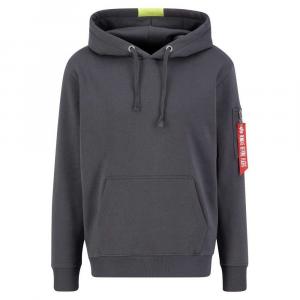 Худи Alpha Industries Red Stripe, серый