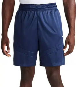 Мужские баскетбольные шорты Nike Dri-FIT Icon 8 дюймов, цвет Midnight Navy/White