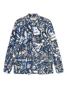 Alessandro enriquez рубашка с принтом, белый