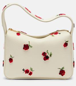 Елена Маленькая кожаная сумка через плечо Khaite, Raspberry