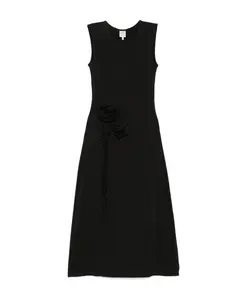 Черное платье без рукавов с отделкой в виде роз. Baum Und Pferdgarten, черный