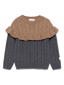 Свитер фактурной вязки Douuod Kids, серый