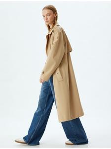 Тренч KOTON Trenchcoat, бежевый