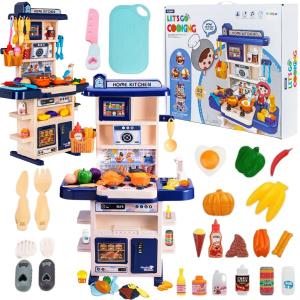 Интерактивная кухня для детей, холодильник, смеситель, духовка, посуда, кастрюли Inna marka