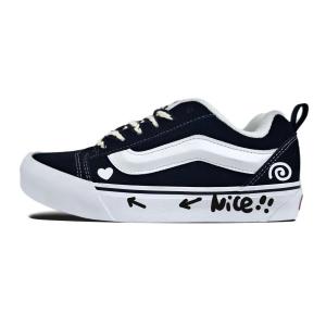 Кроссовки для скейтбординга Knu Skool Arrow Points To Her Heart низкие, устойчивые к истиранию, unisex Vans, белый