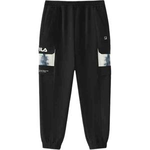 Детские вязаные спортивные штаны FILA KIDS, черный