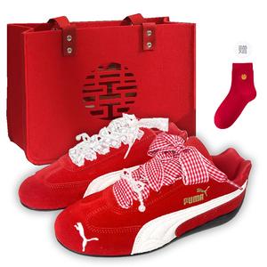 PUMA Speedcat Go Racing обувь унисекс низкие красные белые