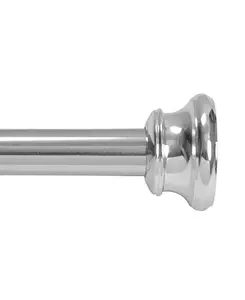 Декоративный карниз для душевой шторы Twist Fit без инструментов, 42-72 дюйма Kenney, chrome