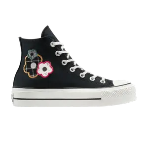 Кроссовки Converse Wmns Chuck Taylor All Star Lift Platform High 'Floral Patchwork', черный