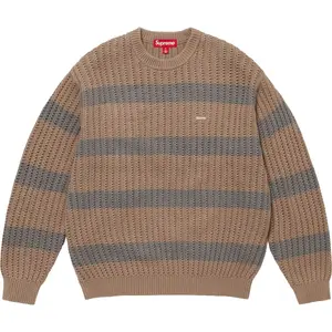 Свитер Loose Gauge Stripe Small Box Supreme, хаки