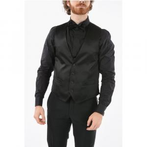 CC COLLECTION Однотонный жилет CERIM.REFINED Corneliani, Black