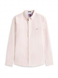 Tommy Jeans Рубашка на пуговицах Slim fit в красном, светло-красном цвете