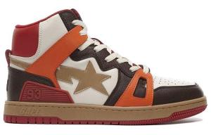 BAPE Bape Sta 93 Hi Красный Оранжевый Светлый Песок A Bathing Ape