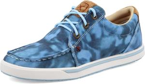 Мужские повседневные ковбойские кроссовки Twisted X в стиле Hooey Loper, светло-серые, синий