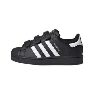 Superstar 2 детские кроссовки для бега Core Black/Cloud White для детей от 3 до 7 лет Adidas Originals, черный/белый/черный