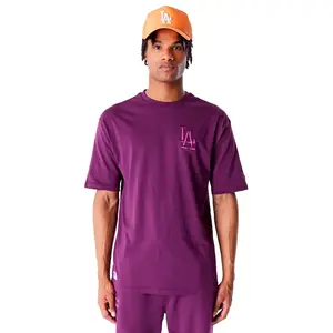 Футболка New Era League Essentials Lc Los Angeles Dodgers, фиолетовый