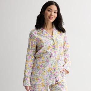 Женская пижамная рубашка oversize с V-образным вырезом Sonoma Goods For Life, цвет white floral