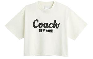 Футболка женская кремовая Coach