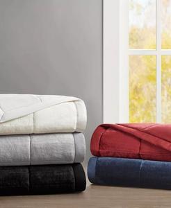 Двусторонние плюшевые одеяла Coleman Hei Q Smart с пониженной температурой Madison Park, цвет Burgundy