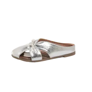 WUJI Женские противоскользящие быстросохнущие закрытые тапочки Ecru, цвет Ecru