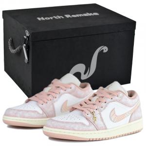 Jordan Эйр 1 Лоу Топ скейтборд обувь женские классический стиль розовый - классический стиль розовый-подарочная коробка премиум 2, цвет Classical Style Pink-High-End Gift Box 2