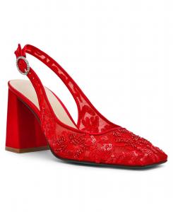 Женские туфли-лодочки Ninah с ремешком на щиколотке Betsey Johnson, Red