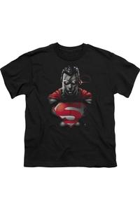 Футболка с коротким рукавом для детей "Superman Heat Vision Charged" Gildan, черный