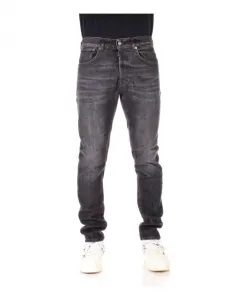 Стильные черные джинсы зауженного кроя Dondup, черный