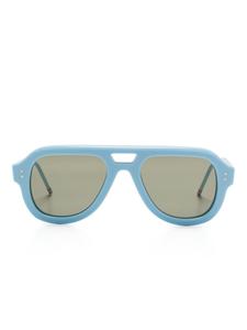 Thom Browne Eyewear солнцезащитные очки-пилоты, синий