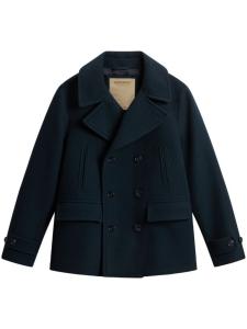 Woolrich пальто Melton, синий