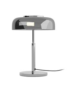 Home24 Настольная лампа CELESTIA серого/хромового цвета