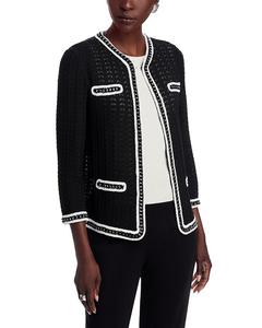 Вязаный жакет Misook, черный