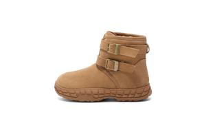 Износостойкие противоскользящие женские зимние ботинки высотой 12 см BELLE, коричневый