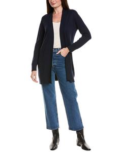 Пуловер Hannah Rose Relaxed Cashmere-Blend Duster Hannah Rose, черный