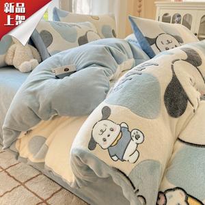 LUOLAI HOME Комплект постельного белья, 4 предмета, простыня, пододеяльник 200x230 см