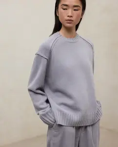 Женский свитер из толстой пряжи с круглым вырезом Ecoalf, сиреневый