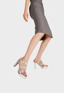 Сандалии на каблуке Queen Helena, Argento