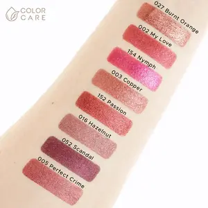 Веганские жемчужные тени для век - 016 лесной орех Color Care Pearl - Copper Red, 2 гр