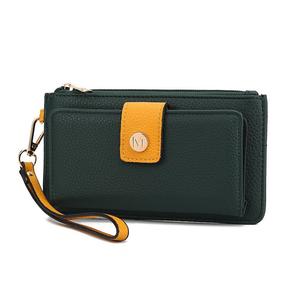 Mkf Collection Olympe Женский кошелек из веганской кожи от Mia K MKF Collection, цвет Olive Yellow