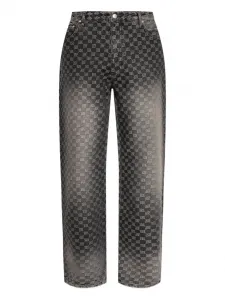 Джинсы с монограммой Misbhv, черный