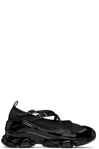 Черные классические балетки Criss Cross Tracker Simone Rocha