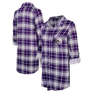 Женская ночная рубашка concepts sport purple baltimore ravens ashford plaid knit Unbranded