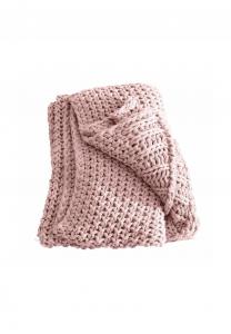 Плед Loberon Plixoren, 170x130 см, розовый